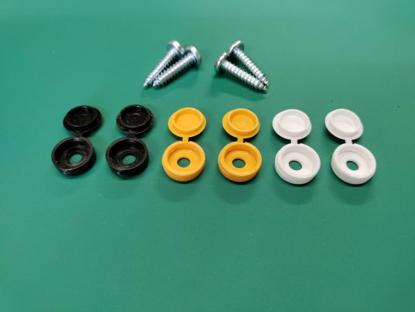 NUMBER PLATE SCREW KIT - SCREWS/CAPS - Image 2
