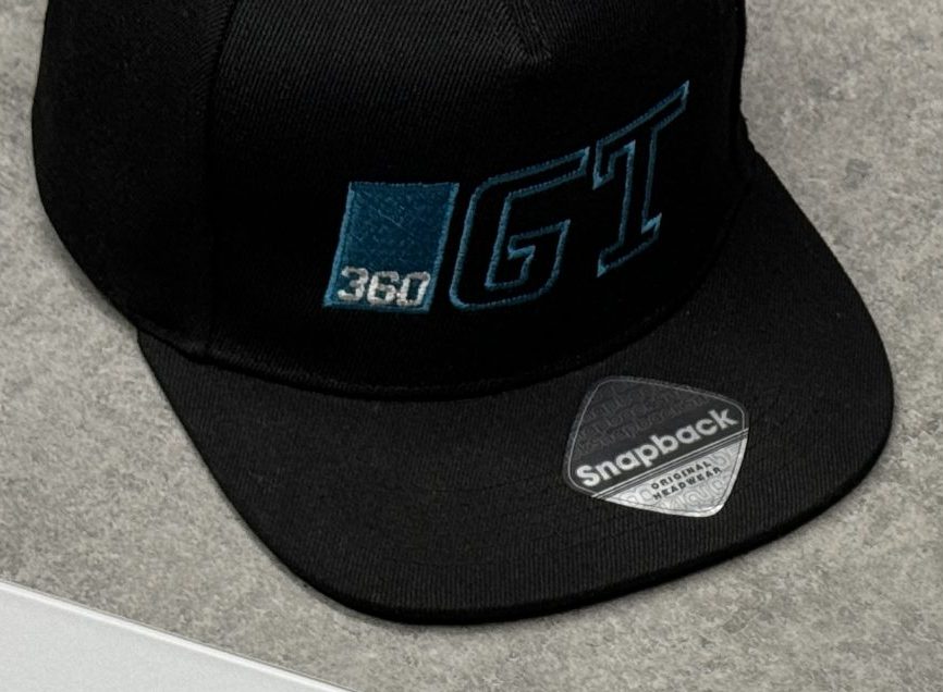 360GT UNISEX EMBROIDERED FLAT PEAK SNAPBACK CAP