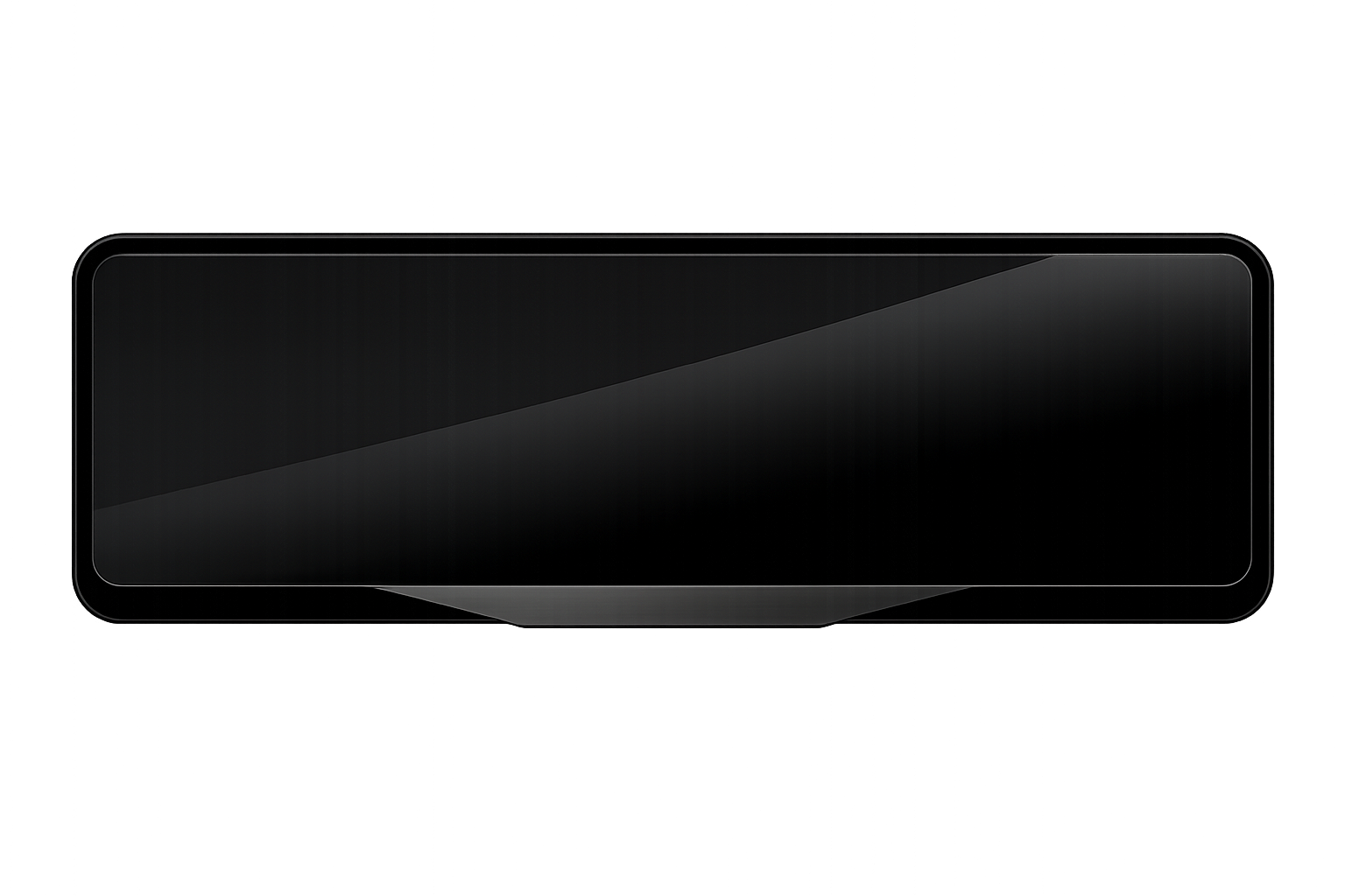 Luxury Number Plate Holder - Plain - Black Oversized - Image 3